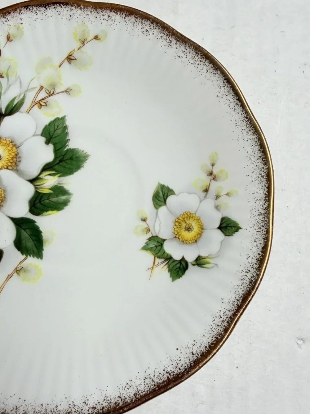 Vintage Rosina China Co Ltd Queen's Fine Bone China Saucer Plate Made In England